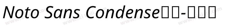 Noto Sans Condense普通字体转换